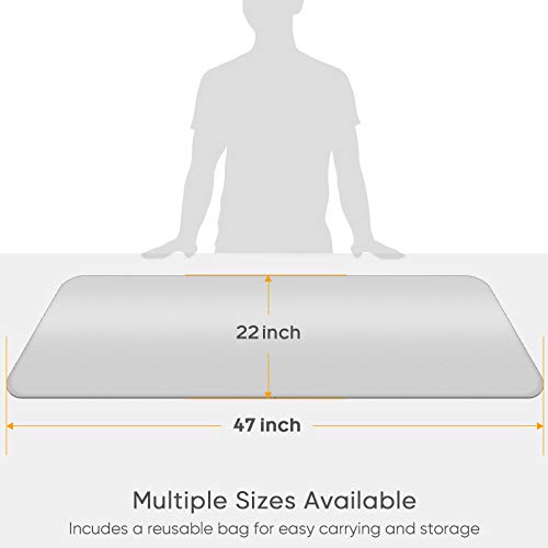 Upgraded Thick Ironing Mat,Travel Ironing Blanket Ironing Pad,Portable Double-Side Using,Heat Resistant Pad Cover for Washer,Dryer,Table Top,Countertop,Ironing Board for Small Space (22 x 47 inch)