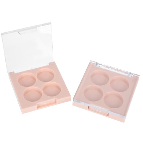 NUOBESTY Bandeja para Subenvases de Cosméticos 2 Piezas Caja Vacía para Sombras de Ojos y Pintalabios Compacta Práctica y Portátil para Viaje Organizador de Maquillaje Multiuso
