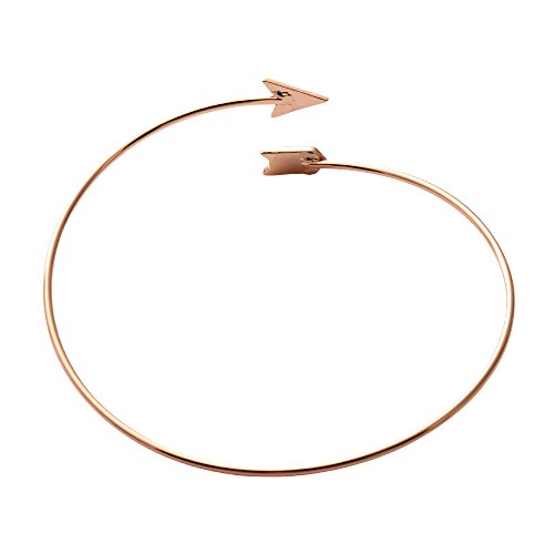 Image of Arrow Bangle Adjustable Wire Wrapped Bracelet Simple Style