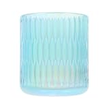 Bougeoir décoratif en verre : orné de motifs en relief et d'une structure simple, il dégage une grande beauté