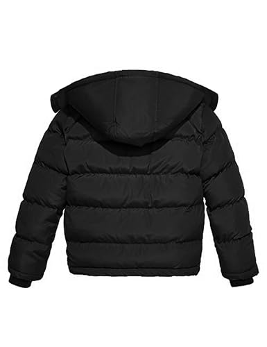 Image of Wantdo Boys Puffy Winter Coats Fleece-Lined Snow Jackets Removable Hood | Removable Hood, Windproof, Machine Washable