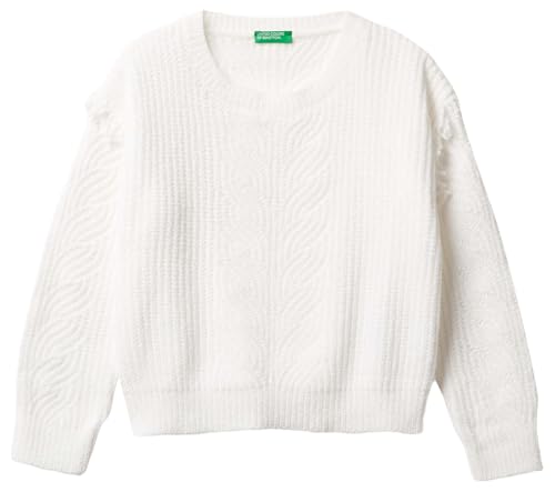 United Colors of Benetton Shirt G/C M/L, Weiß, 120 cm