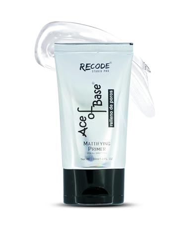 Recode Makeup Ace of Base Primer for Oily & Dry Skin, Lightweight & Silky Smooth, Face Primer for Women & Girls, All Skin Types, 30ml