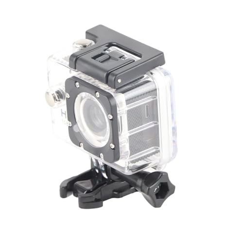 BTOSEP Cámara de Vídeo Impermeable Subacuática K1080HD 12MP Cámara de Acción Deportiva de Buceo para Bicicleta Al Aire (Blanco)