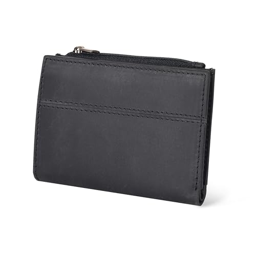 Image of Oak Leathers Wallet For Women Full Grain Leather - Small RFID Coin Purse Credit Card & ID Holder for Ladies,Bifold Wallets for Teenager | Small