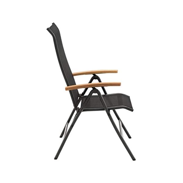 OUTLIV. Klappsessel Alpha Aluminium Teak Anthrazit