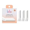 Billie - Dermaplane Refill Blades - Stainless Steel Blades with Safety Micro-guards - Nickel-free - Gently Exfoliates Skin - 3 count