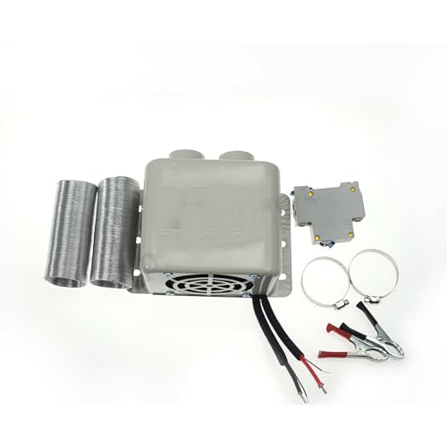 12V 400-800W Auto Heizlüfter Defroster, Baceyong Anti-Fog Heizung Mini-Autoheizung, Windschutzscheibe Demister Fenster Lüfter, Auto Winter Windschutz Demister, Geringes Rauschen Warmlüfter, Weiß