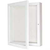 Probenbox, Wandmontage, getrocknete Blumen, Aufbewahrung, Retro, Desktop-Pflanzen-Display für Heimdekoration (weiß, 30,5 x 40,6 cm)