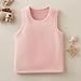 Girl's Thermal Underwear Tank Top Fleece Lined Shirt Sleeveless Vest Warm Undershirt Base Layer Kids (Pink, 8-9 Years)