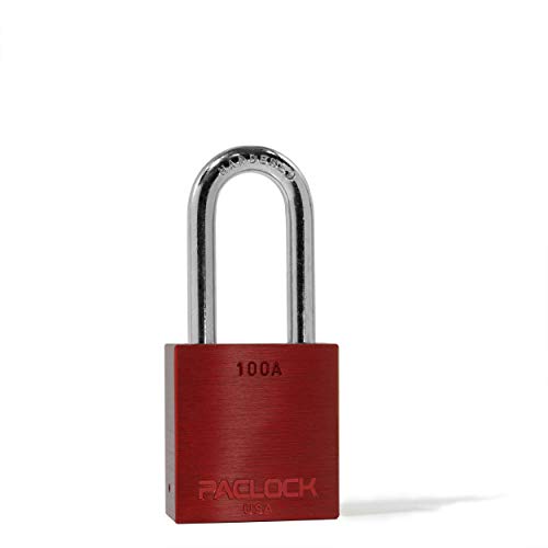 PACLOCK's 100A Series Padlock, 2" Tall Hardened Steel Shackle, Keyed