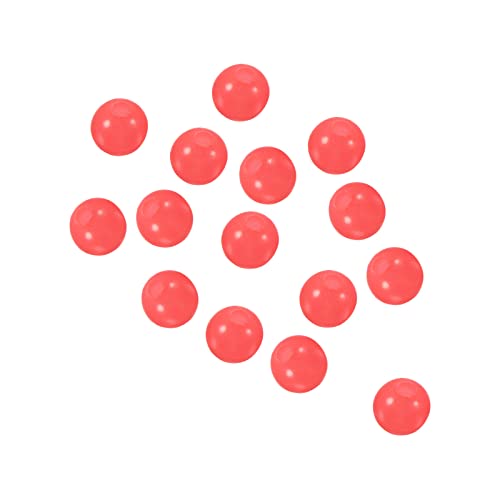 PATIKIL 3mm Luminous Fishing Beads, 200 Pieces Plastic Glow Fishing Bait Eggs Rig Bead Tackle Tool Round, Red