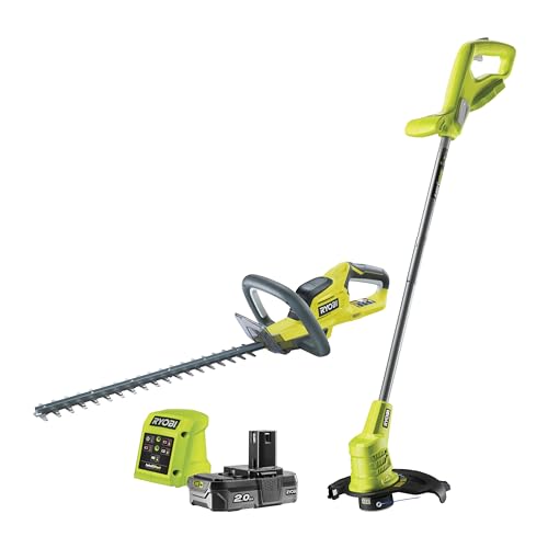 Ryobi One+ 18 Volt: Heckenschere 45 cm + Mülltrenner 25 cm – 1...