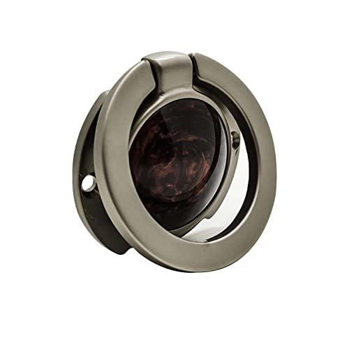 HYDERON Satin Finish Drawer Puller Knob for Drawers and Cabinets β Stylish Oval Knob for Home, Kitchen, Office, and Hotel (Drawer Puller_1054) (2.5" / 64mm, 1 Piece)