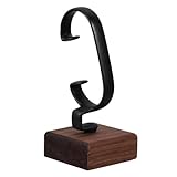 DECHOUS Soporte de exhibición de relojes de madera de nogal negro, soporte individual para reloj, soporte de exhibición de pulseras, expositor multiusos