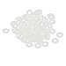 Aexit M4x8mmx1mm Nylon Izolowany Okrągły Płaski Podkładka Uszczelka Dystans Beżowy 100szt(Rondelle plate en nylon isolé pour joint d'étanchéité' M4x8mmx1mm, beige 100pcs