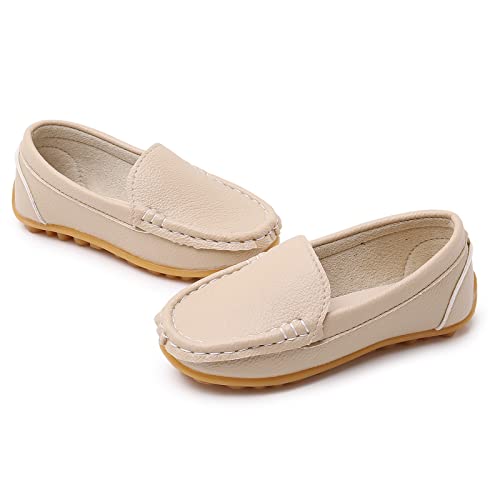 RVROVIC Kids Girls Boys Slip-on Loafers Oxford PU Leather Flats Shoes(Toddler/Little Kid)3