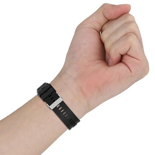 Bracelet silicone 22mm anti-irritation pour Huawei GT et Gear S3 - 5