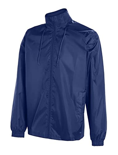 Junior Boys Rain Jacket Water Resistant Jacket SPORTS, SCHOOL Light Weight Unisex (as8, age, 12_years, regular, Navy)