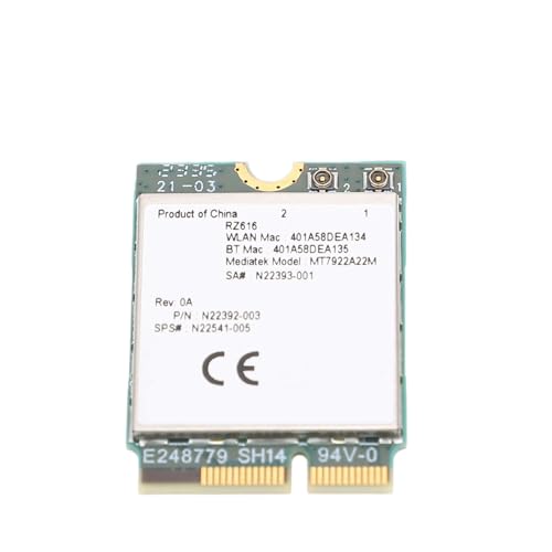 Módulo WiFi 6E MT7922A22M triple banda con tarjeta inalámbrica M.2 y Bluetooth 5.2 para Linux