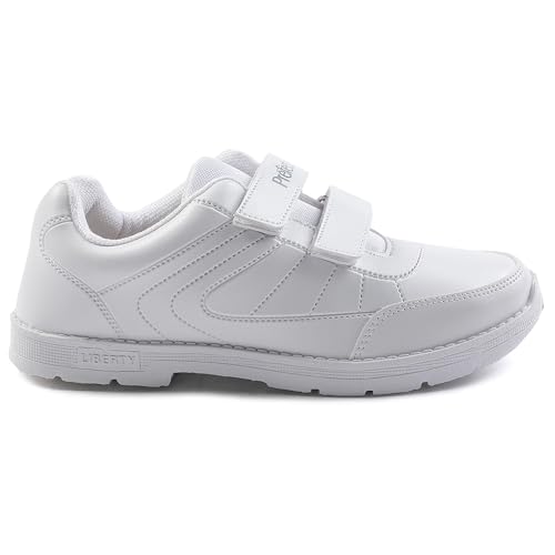 Image of Liberty SCHOOLFUN Unisex School Uniform Shoes | PVC Sole School Shoes for Boys & Girls |Lightweight & Velcro School Shoes for Boys | School Shoes for Kids