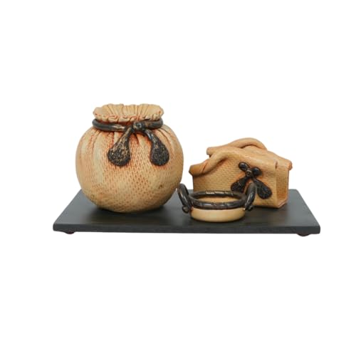 Image of Decorative Embossed Design Pencil and Pen Stand | Desk Organizer for Stationery Storage | Suitable for Office Desk, Study Table, Home and Workspace Use (Design 7)