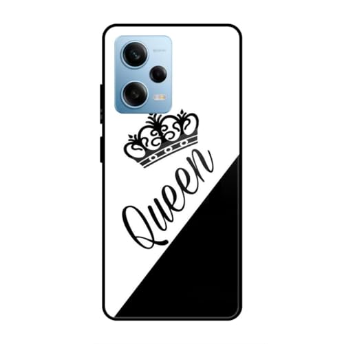 Image of SmashItUp Queen | Girl Design | Couple Designer Printed TPU Metal Case Mobile Back Cover for Redmi Note 12 Pro 5G
