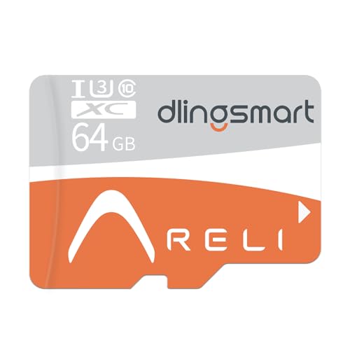 RELI [J[h 64GB Micro SD J[h U3 SDXC ő95MB/b  ނ̂Ȃی상[J[h o[hnEX̃J&Jp