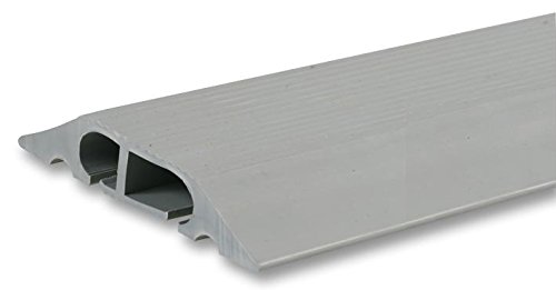 Canaleta pasacables negra Pro Power RO6 para suelo con perfil plano de 9m