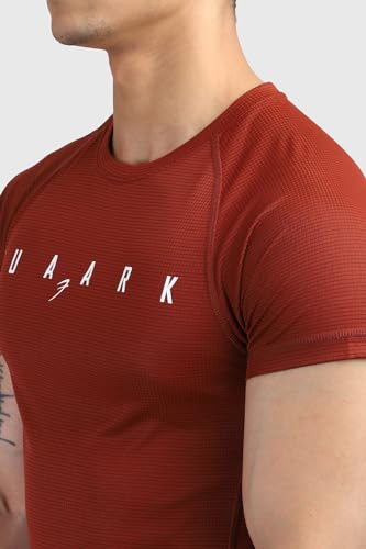 Image of FUAARK Men's Round Neck Slim fit Gym & Active wear Sports T-Shirt for Workout & Casual Wear