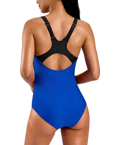 Image of G Gradual Women's Athletic One Piece Swimsuit with Adjustable Straps Competitive Racerback Modest Bathing Suit for Women