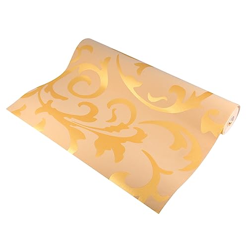 HEEPDD Mural De Papel Pintado No Tejido, Adhesivo De Pared Decorativo Impermeable Y Que Absorbe El Sonido Para Sala De Estar Y Dormitorio Mural De Papel Pintado No Tejido, Diseño Barroco, Renovación