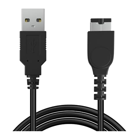 CUENSTOP Replacement Charger for Gameboy Advance SP, GBA SP Charger Cable, Power Charging Cord Compatible with Nintendo DS(NDS)/Gameboy Advance SP, 3.9 ft (1 Pack) Cover