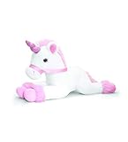 Unicornio de peluche. Keel Toys - Unicornio de peluche (50cm) (Rosa/Blanco)