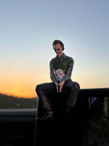 Image of YOURKARTS.COM Joker Dashboard Figurine 5.5-Inch Villain Model with Iconic Grin | Desk or Shelf Showpiece, Comic Fan Gift or Display Prop /Trending Car Accessories