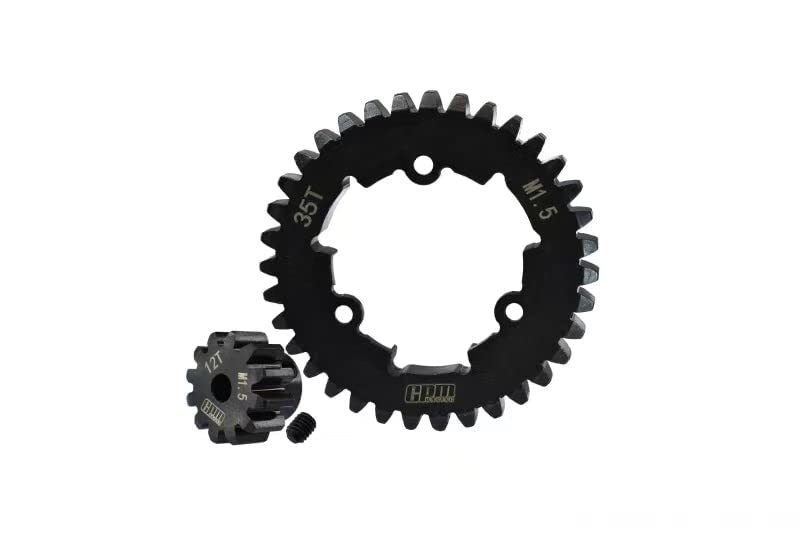 GPM Medium Carbon Steel Motor Gear 12T With 35T Spur Gear For
