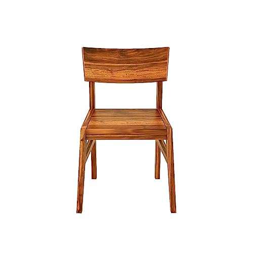 Image of AS Arts Sheesham Wood Dining Table Set of 4 | Round Dining Set of 4 Seater Wooden | Solid Wood Dining Set with Chairs | Honey Finish