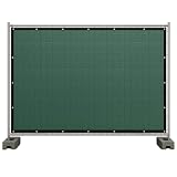 Masgard Rete frangivista per recinzioni, 150 g/m², con bordi rinforzati e occhielli (verde scuro, 1,80 m x 3,45 m)