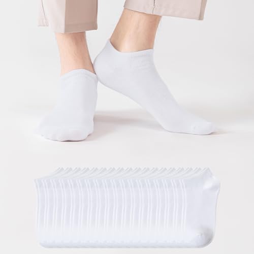 Mens Crew Socks Short Low Cut Comfort Breathable Casual Socks 3/6/12/18 pairs