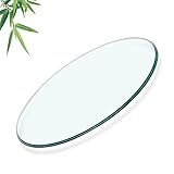 Application multifonctionnelle : cette surface en verre ronde est largement utilisée comme bureau de table à manger d'extérieur, non seulement pour protéger le bureau d'origine contre les dommages, mais également comme panneau de remplacement pour les tables à thé rondes et les tables basses.