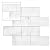 Avant Decor | Peel and Stick Backsplash Tiles for Kitchen and Bathroom | Thick PVC | 3D Gel Medium Subway Tiles | 5” x 5” | Sample Cut Tile