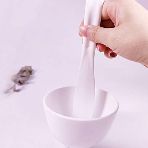 Healifty 1 Set/ 5Pcs Gesicht Mischen Schüssel Set mit Gesichts Schüssel Stick Messlöffel Pinsel DIY Gesichtsmaske Mischen Werkzeug für Frauen Weiß