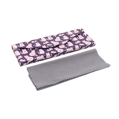 Image of Real Sic Glasses Case for Men and Women - Magnetic Folding Hard Shell Sunglass Holder - Inspired by Adorable Animals
