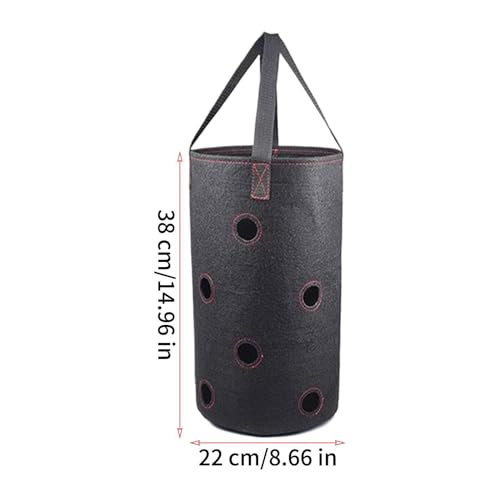 Bolsa invertida para plantas de 11,4 litros con asas reforzadas para exterior 6