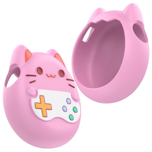 Snowchecking Funda de silicona para mascota electrónica Tamagotchi Paradise con protección anticaídas y correa de transporte, funda protectora de silicona (rosa)