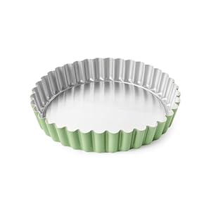Nordic Ware Formed Quiche Tart Pan, 7.5 Cup, Aurora Green