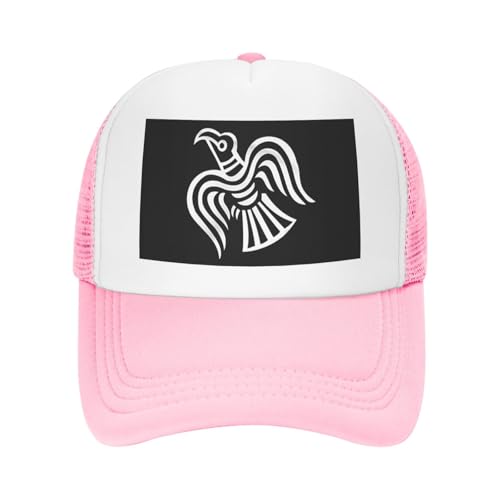 Viking Norse Bird Trucker Hat Snapback Mesh Baseball Cap Unisex2