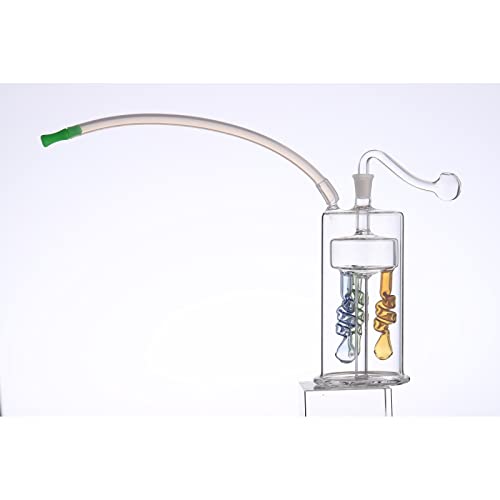 Teloni Glaszigarettenrohr Wasser Zigarettenpistole 17,5 cm Glas Bong – Bild 4