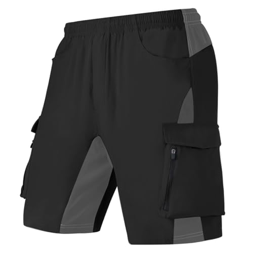 Image of VAYAGER Men's Hiking Cargo Shorts Lightweight Multi Pocket Casual Outdoor Travel Shorts for Fishing Camping