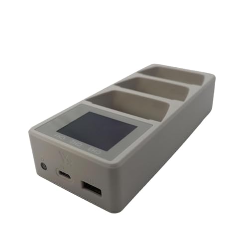 Cargador LCD triple para baterías de dron compatible con el modelo flip y accesorios de carga 4